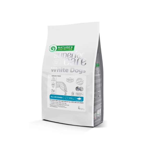 Nature´s  Protection Perros Blancos Todas Las Etapas 4 Kg