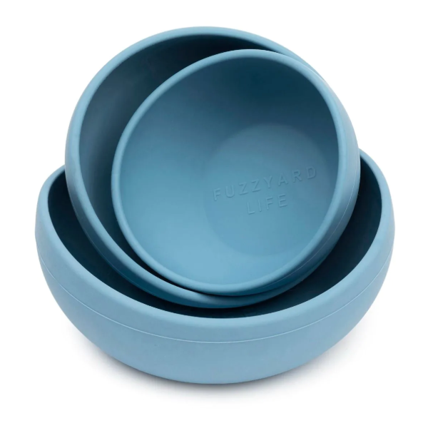 FuzzYard Life Silicone Bowl - French Blue