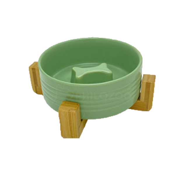 Philozoo Plato Ceramica Obstaculos Huesitos Verde XS