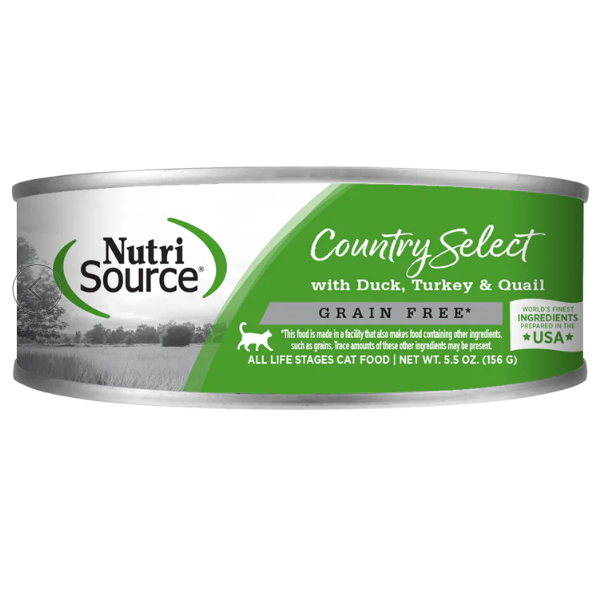 Nutrisource Country Select With Duck Turkey & Quail 156G