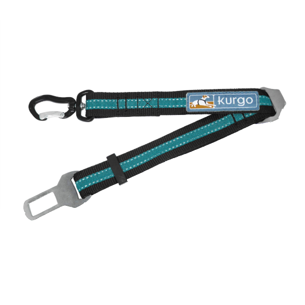 Kurgo Direct to Seatbelt Swivel Tether - Black/Blue