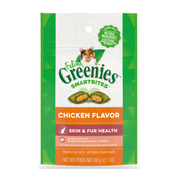 Greenies Smartbites Golosina Para Piel y Pelo Sabor a Pollo 60g