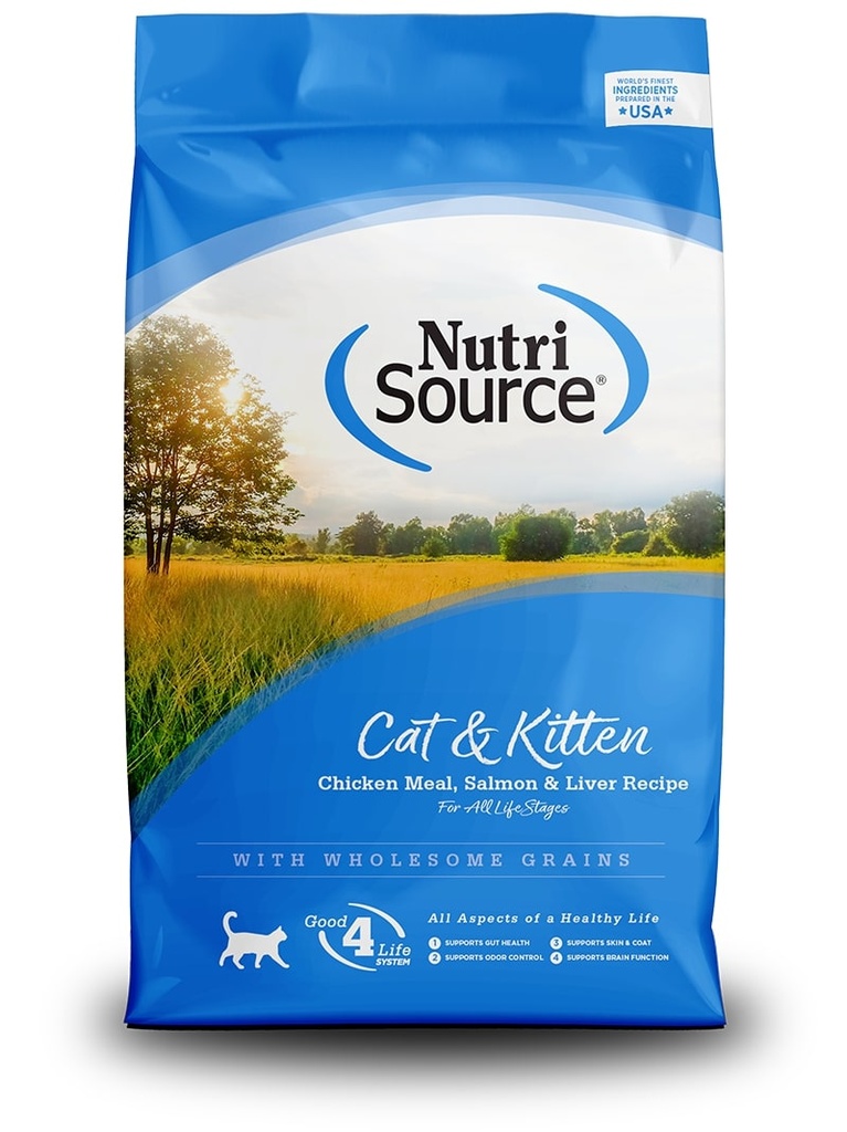 Nutrisource Cat & Kitten Chicken Meal, Salmon & Liver Recipe