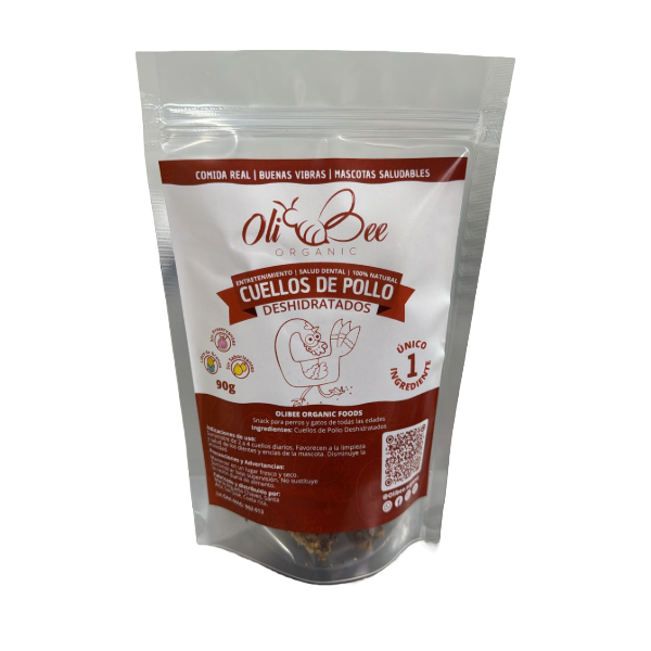 Oli Bee Cuello de Pollo Deshidratado 90G