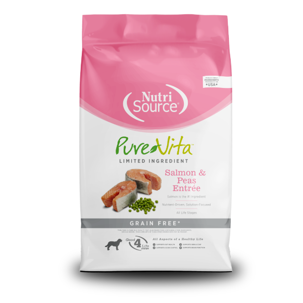 Nutrisource PureVita Small Bites Salm&GreeL Grain Free 5.4Kg