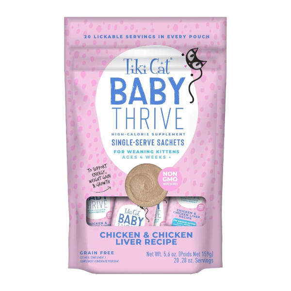 Tiki Cat Baby Thrive Chicken And Chicken Liver Sachet