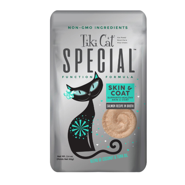 Tiki Cat Special Funtion Formula Skin And Coat Salmon Recipe Pouch