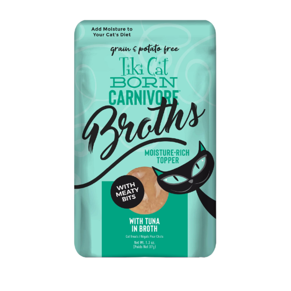 Tiki Cat Born Carnivore Broth Tuna Toppers Pouch