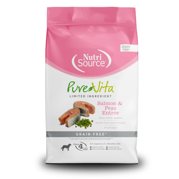 Nutrisource PureVita Grain Free Salmon & Peas Entrée 5.4Kg