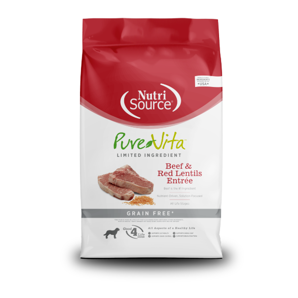 Nutrisource PureVita Beef and Red Grain Free 1.8kg
