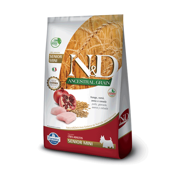 N&D Ancestral Can Frango Senior Mini 2.5Kg