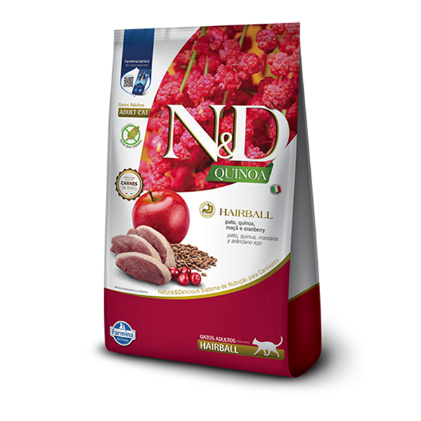 N&D Quinoa Fel ADT Hairball Pato 1.5Kg