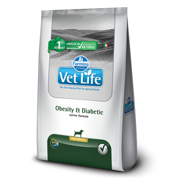 Vet Life Canine Obesity Diabetic Mini 2Kg