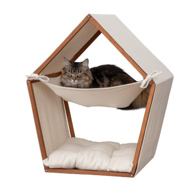 Tienda de Campaña para Gato con Hamaca 27,0 x 16,14 x 15,75pulg