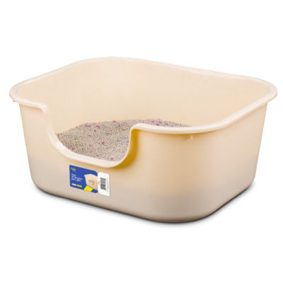Hola Pets Litera Abierta Rectangular  Crema Grande