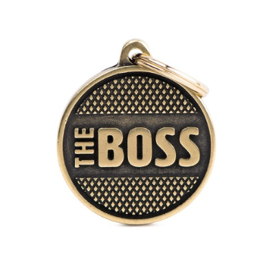 Myfamily Placa Circulo Bronx Laton "The Boss"