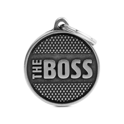Myfamily Placa Circulo Bronx Laton "The Boss"