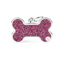 Myfamily Placa Hueso Shine Con Purpurina