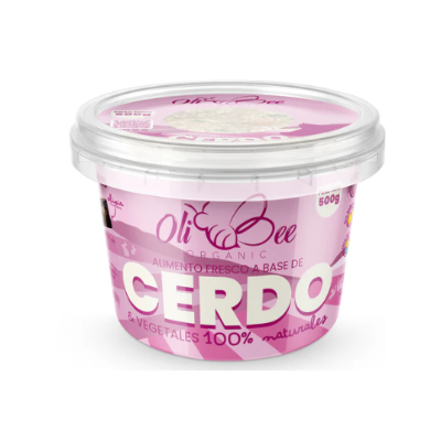 Oli Bee Organic Alimento Fresco a Base de Cerdo y Vegetales 500g