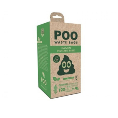 M-Pets Poo Bolsas Desechos Perro 120 Bosas Menta