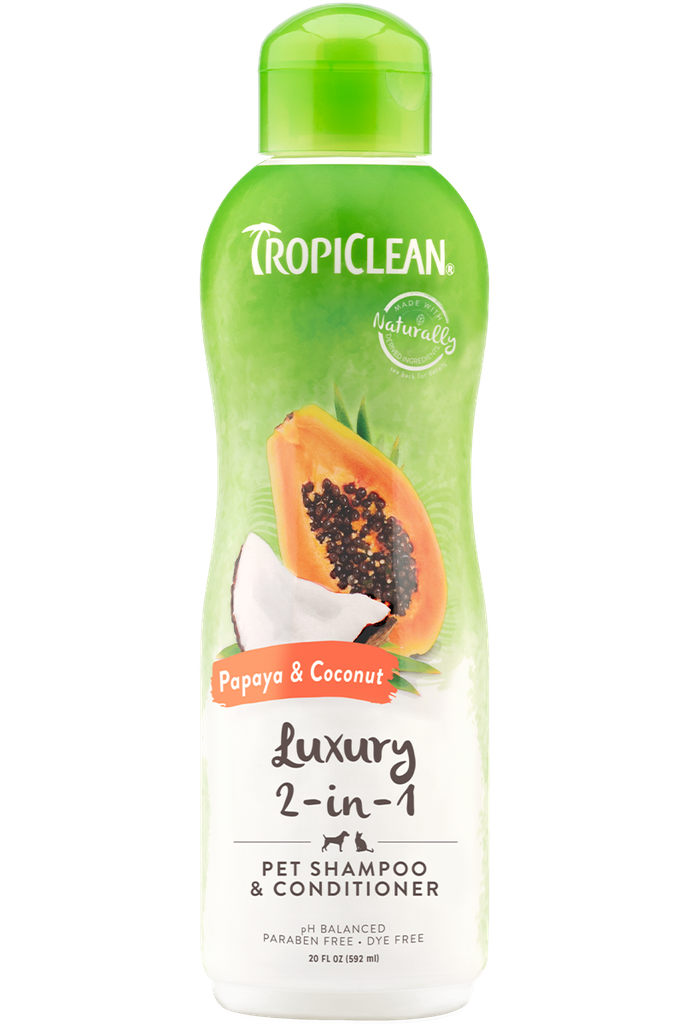 Tropiclean Papaya & Coconut Shampoo And Conditioner - 592 ml