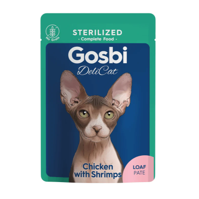 GOSBI DELICAT STERILIZED CHICKEN WITH SHRIMPS LOAF 70 g
