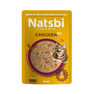NATSBI CAT STEAMED CHICKEN 80 g