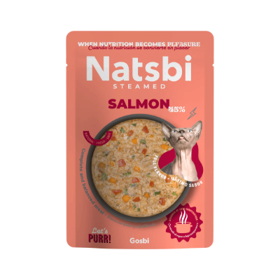 NATSBI CAT STEAMED SALMON 80 g