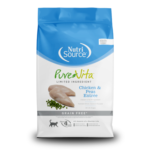Nutrisource PureVita Chicken & Peas Entrée Grain Free Cat Food
