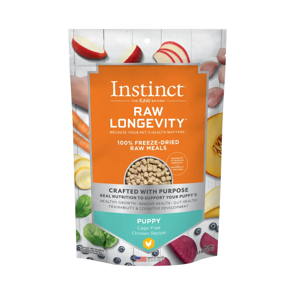 Instinct Dog Raw Longevity Freeze-Dried Meals Chicken Puppy -140 GR