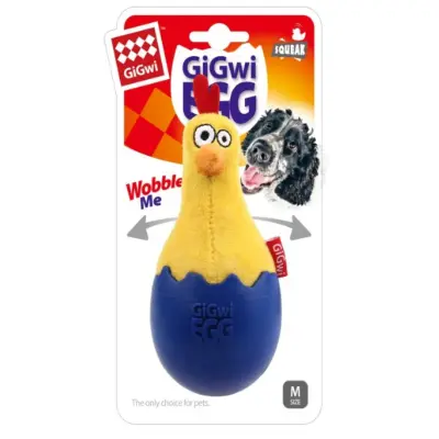 Gigwi - EGG Wobble Fun CockTPR and Plush combination 
