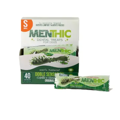 MENTHIC - PREMIUM CAJA DISPENSADORA SACHET  TALLA  S    X 40 Unid 