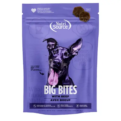Nutrisource - Big Bites Con Granos Carne 397 g