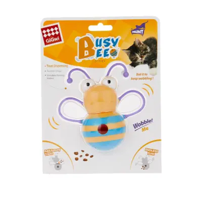 Gigwi - Busy Bee Treat Dispenser Infused Catnip Oil