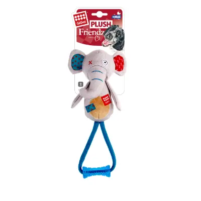 Gigwi -  Elephant Plush Friendz with TPR Johnny Stick