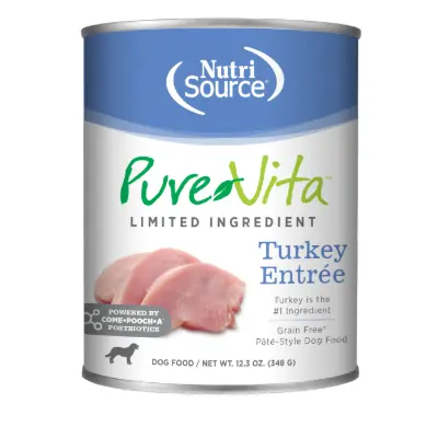 Nutrisource PureVita Grain Free Dog Turkey 348 g