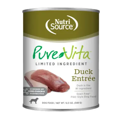 Nutrisource PureVita Grain Free Dog Duck 348 g