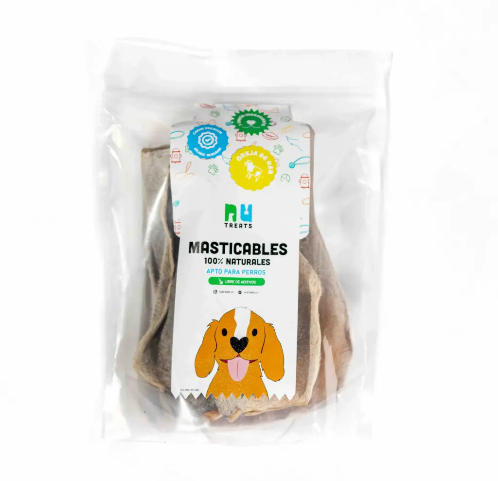Nu Treats 4u Masticables - Oreja de res con pelo
