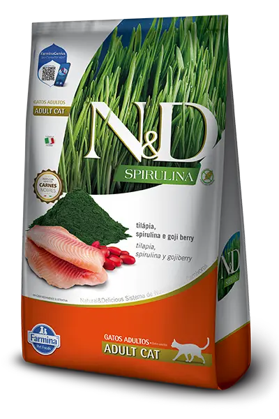 N&D Tilapia Spirulina y Gojiberry Cat Adult 1.5