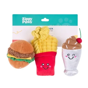 Zippy Paws Juguete comida rápida 3 unidades