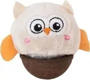 GiGwi 'Catch N Scratch' Eco line Owl with Tumbler Compressed ball