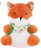 GiGwi 'Plush Friendz'Fox BackpackWith Squeaker & Crinkle Paper inside