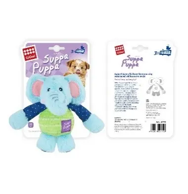 GiGwi 'Suppa Puppa' elephant with squeaker inside
