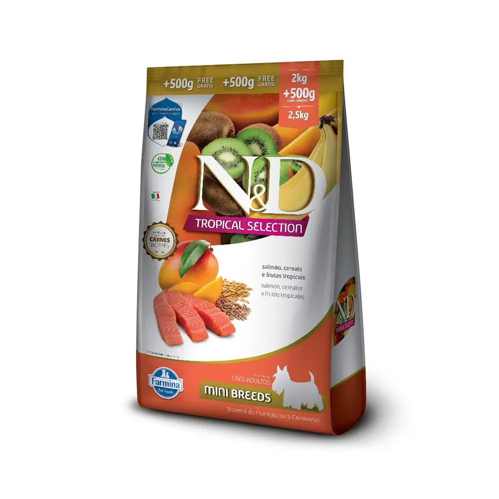 N&D TROPICAL CANINE ADULT SALMON MINI 2,5KG