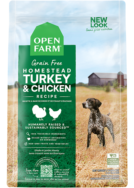Homestead Turkey & Chicken Grain Free Kibble 4lb