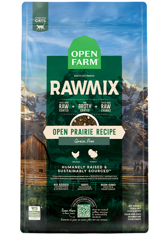 RawMix Open Prairie Grain Free Cat Kibble 8lb