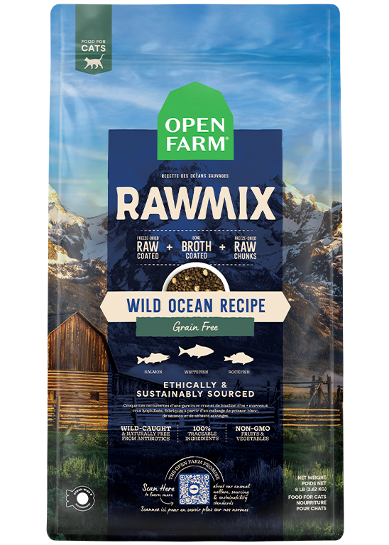 RawMix Wild Ocean Grain Free Cat Kibble 8lb