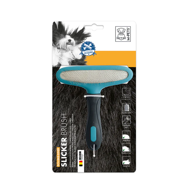M-Pets Cepillo Slicker Doble Lado
