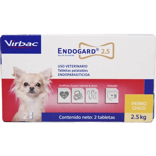 [7502010421118] Virbac Endogard 2.5kg (Por Pastilla)