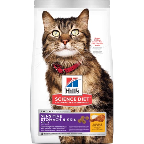 [PT-7623] Hill´s Science Diet Adult Sensitive Stomach & Skin Cat Food 1.58 Kg